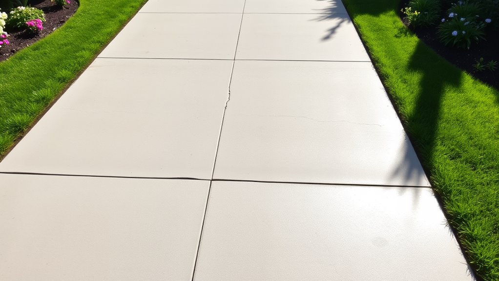 residential concrete driveway