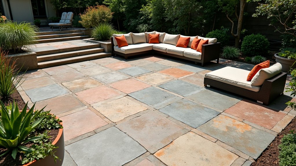 concrete color options for patios