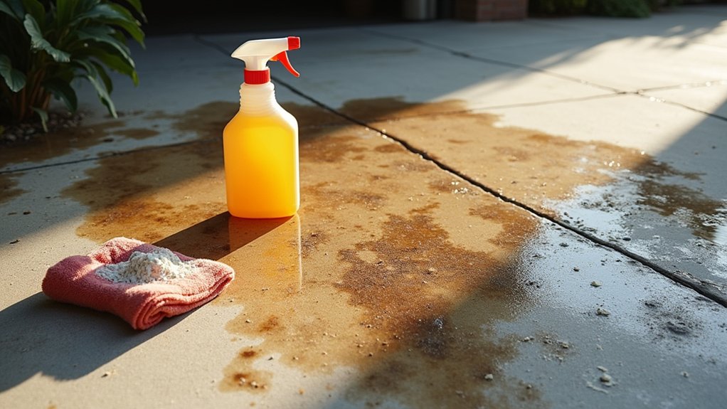 erase concrete oil stain removal
