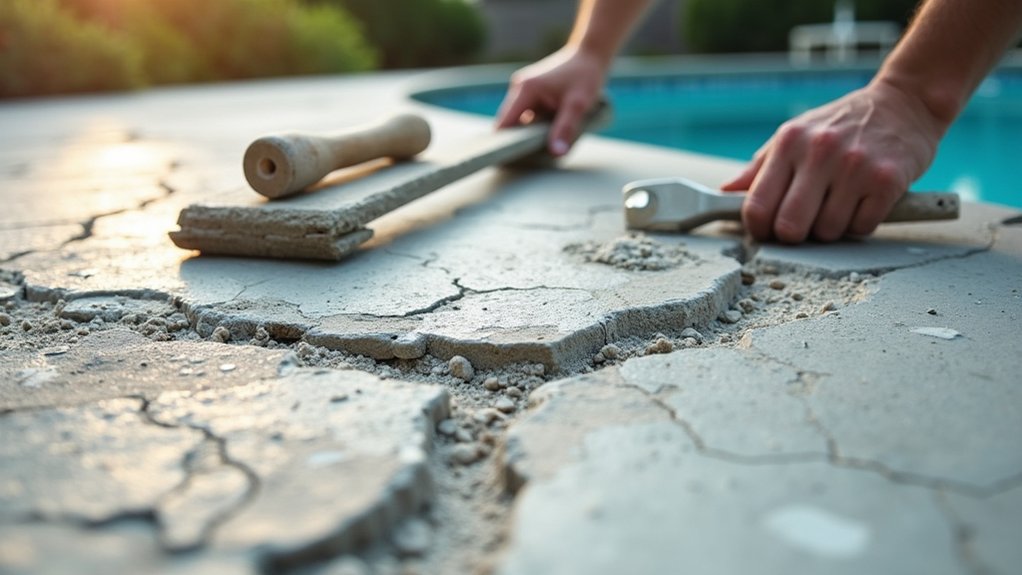 pool deck repairs expectations